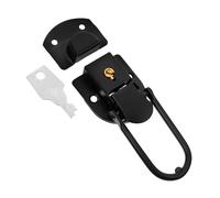 WHAMVOX Loquet à Bascule Verrou de Mallette Noir avec Clé Fermeture Ressort Pratique pour Boîte Bijoux Vintage et Coffret Bois Loquet Robuste Adaptable Valise