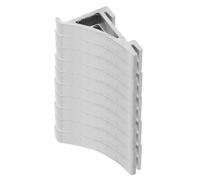 WHAMVOX Lot de 10 Crochets en Acier Inoxydable pour Support D’Étagère de Congélateur Clips Robustes 4 en Aluminium Accessoires pour Réfrigérateur et Glacière Fixation Stable pour