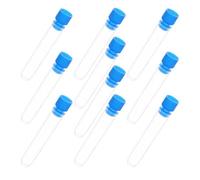 WHAMVOX Lot de 10 Petits Tubes à Essai en Plastique Ps de 30ml avec Bouchons, Résistants aux Chutes et Faciles à Transporter, pour Liquides et Bonbons en Instituts de Recherche