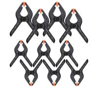WHAMVOX Lot de 10 Pinces à Ressort en Plastique Robustes, Tailles 2 X 6 et 3 X 4, Serrage-joints Polyvalents pour Travail du Bois, Fixation Rapide pour Bricolage, Toile de Fond et Projets