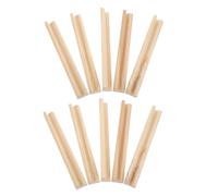 WHAMVOX Lot de 10 Supports pour Dominos en Bois Naturel 17 CM - Porte-Accessoires Multifonctions pour Jeux de Société Présentoir à Dominos et Porte-Tuiles pour Parties Familiales et