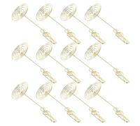 WHAMVOX Lot de 12 Porte-Cartes de Table Dorés de Notes de Musique, Supports Multifonctions pour Marque-Places, Porte-numéros de Table et Porte-Photos, Accessoires Décoratifs pour Mariage