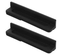 WHAMVOX Lot de 2 Poignées de Pied sans Contact Noires pour Tiroir Poubelle D’armoire Cuisine, Ouverture sans Utilisation des Mains, Compatibles Portes à Recouvrement Total, Accessoires