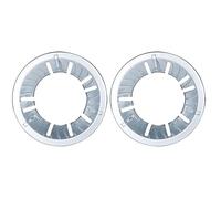 WHAMVOX Lot de 2 Supports en Fonte pour Cuisinière à Gaz 9 Trous Coupe-vent Anneaux de Wok Économise Énergie Usage la Cuisine Gaz Domestique