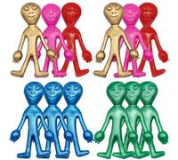 WHAMVOX Lot de 20 Jouets de Décompression en TPR Souple Jouets à Presser Pincer pour Garçon et Filles et Adultes Présents de Fête Colorés Créatifs pour Soulager Le Couleur Aléatoire