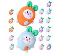 WHAMVOX Lot de 20 Mini Gommes à Effacer de Carotte Couleur Mixte Gomme Douce pour Crayon et Crayon de Couleur Format Portable pour Garçon et Filles Fournitures