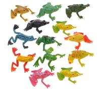 WHAMVOX Lot de 24 Figurines Grenouilles Réalistes pour Garçon et Filles, Jouets Éducatifs Miniatures, Plastique Solide, Décoration Tropicale pour Bureau et Fête, Modèle Animal Décoratif,