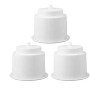 WHAMVOX Lot de 3 Porte-Gobelets Marins Encastrés en Nylon Blanc avec Trou D’Égouttement Support pour Boissons Compatible Bateaux Yachts et Camping-Cars Insert Résistant Réutilisable