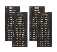 WHAMVOX Lot De 4 Autocollants Pour De Guitare Étiquette De Guide Pour Autocollants D'Échelle De Notes Pour Débutants De Touche Signe De