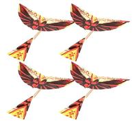 WHAMVOX Lot de 4 Avions Ornithoptères à Élastique à Monter Soi-même pour Garçon et Filles, Modèle Aléatoire, Jouet Éducatif, Léger en Mousse, Kit de Construction, Présent Style Aléatoire
