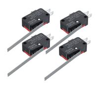 WHAMVOX Lot de 4 Micro-interrupteurs Électriques à Levier Long, Étanches, en Métal, Broches pour Équipements Électroniques et Électroménagers