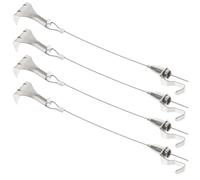 WHAMVOX Lot de 4 sets de Cordons pour Accrocher des Tableaux avec Crochet Réglable Câble en Acier 1 Mètre Système Suspendre pour Cadres Photo Support Robuste pour Accroche Tableau