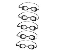 WHAMVOX Lot de 5 Mini Lunettes de Natation Noires pour Poupée Accessoires de Déguisement Compacts et Légers Lunettes de Protection pour Poupée Accessoires Photo et Jeu de Rôle