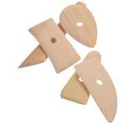WHAMVOX Lot de 5 Outils en Bois pour modelage et lissage d'argile, avec variété de Formes de Gravure, idéal pour Sculptures et activités artistiques manuelles