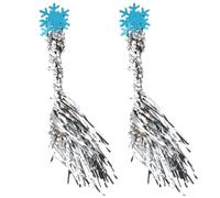 WHAMVOX Lot de 6 Baguettes de Fée Flocon de Neige Bleues Accessoires Photo pour Mariage et Fête Bâtons Légers et Décoratifs pour Animation et Séance Photo Festive