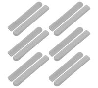 WHAMVOX Lot de 6 Paires D’Embouts de Branches Antidérapants en Silicone Gris Coussinets D’Oreilles Souples pour Lunettes Protection Confortable et Maintien Sécurisé pour Sport et Usage