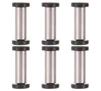 WHAMVOX Lot de 6 Rivets à Vis M4 Inox 5 Mm pour Fixations de Couteaux, Vis à Tête Fraisée pour Manches de Couteaux, Épingles pour Fabrication et Réparation D’ustensiles Cuisine