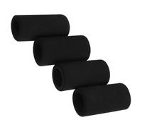 WHAMVOX Manchons pour Cartouches de CO2 de vélo, Lot de 4 Housses en Mousse Noir 5,00 x 2,80 x 2,80 cm, Isolation antigel pour Petites Bouteilles de gaz CO2