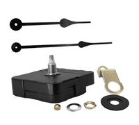 WHAMVOX Mécanisme Horloge Murale avec Aiguilles Métal Accessoire de Remplacement Précis pour Réparation DIY Moteur Pendule Silencieux Noir pour Horloge Géante et Numéro