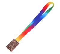 WHAMVOX Médailles de Récompense en Cuivre pour Judo et Arts Martiaux Médailles Scolaires Carrées en Métal Ruban Trophées Sport Adaptés aux Compétitions et Entraînements des Garçon et