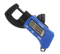 WHAMVOX Micromètre Numérique Portable Résolution 0,01mm pour Mesure D'épaisseur 0,5 Plastique Bleu, pour Applications Industrielles et Automobiles