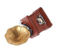 WHAMVOX Mini Gramophone Rétro en Résine, Modèle de Phonographe Miniature Moyen pour Décoration Maison de Poupée, Accessoire Photo et Ornement Vintage pour Miniature Maison, Décoratif