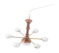 WHAMVOX Miniature Lustre Plafonnier pour Maison de Poupée et Décor de Table de Sable Suspension Modèle Couleurs Ancien et Lumière Blanche pour Salon et Chambre