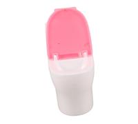 WHAMVOX Miniature Toilet Dollhouse Accessory with Paper Holder Realistic Playset for Creative Roleplay Toy Gift