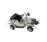 WHAMVOX Modèle de Voiture Vintage en Fer Blanc pour Club et Bar | Décoration Vintage, Objet de Collection pour Amateurs de Métal, Style Ancien, Blanc