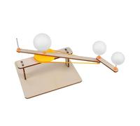 WHAMVOX Modèle Éducatif du Système Solaire Garçon Et Filles 3e Année Maquette en Bois à Assembler Manuel Démonstration Scientifique Astronomique Apprentissage Scolaire Kit Pédagogique