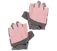 WHAMVOX Moufles de Musculation Femme sans Doigts en Microfibre Rose M - Moufles de Sport Légers Antidérapants Rembourrage Paume pour Haltérophilie Fitness Cyclisme et Traction