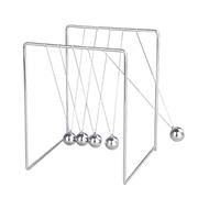 WHAMVOX Ornement De Newton Carré en Métal Inoxydable pour Bureau Et Décoration D’intérieur, Taille Moyenne, Outil D’expérimentation Dynamique Éducatif, Présent Scientifique pour Adultes Et Étudiants