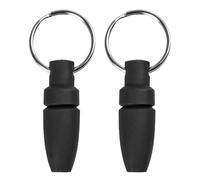 WHAMVOX Outils Porte-Clés pour Perforer les Cigares, 2 Pièces en Acier Inoxydable et Silicone, Conçus pour Voyages et Occasions Sociales