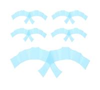 WHAMVOX Palmes de Natation en Silicone Souple pour Adultes 5 Paires Taille M Bleu Lac Plaquettes D’Entraînement Aquatique pour Amélioration Technique et Fitness Aquagym