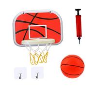 WHAMVOX Panier de Basket Mural pour Garçon Fille Intérieur Jeu Éducatif Plastique Abs Ensemble Mural avec Ballon et Pompe Chambre et Maternelle Couleur Aléatoire Couleur Aléatoire