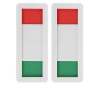 WHAMVOX Panneau Coulissant de Confidentialité Indicateur Ouvert ou Occupé en Acrylique Blanc 2pcs Facile à Installer pour Bureaux et Salles de Conférence