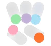 WHAMVOX Patères Murales en Bois et Métal 5 Crochets Autocollants Colorés pour Garçon et Filles, pour Suspendre Manteaux, Chapeaux et Peignoirs la Maison