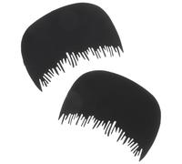 WHAMVOX Peigne Capillaire pour Application Facile et Propre des Fibres Capillaires en Plastique Noir 2pcs Outil pour Hommes et Femmes en Coiffure
