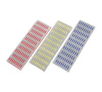 WHAMVOX Pierre à Aiguiser Diamant 3 Pièces 300-400 -600 Maille Unique Portable Affûteur D’Outils de Coupe Polyvalent pour Ciseaux Cuisine et Outils de Camping