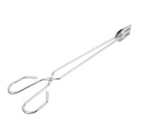 WHAMVOX Pince à Bûches Extra Longue Forgé pour Barbecue et Cheminée Poignée Épaisse Antibrûlure Outil Léger pour Saisir Bois Charbon et Braises Extérieur