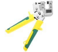 WHAMVOX Pince à Sertir Main en Acier Jaune Pince à Perforer pour Profilés Métalliques Outil de Fixation pour Plafond et Cloison Sèche Poignée Antidérapante Ergonomique Usage