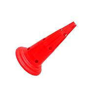 WHAMVOX Plot Entraînement Sportif Rouge Cône de Marquage Anti-Vent avec Trous Plots Football et Soccer Barrière Route Épaisse pour Entraînement Polyvalent