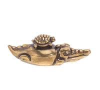 WHAMVOX Poignée de Meuble en Laiton Vintage 1 Pièce Tortue sur Alligator Patine Vieillie, Bouton de Tiroir Décoratif pour Armoire, Commode et Placard, Quincaillerie D’armoire Originale