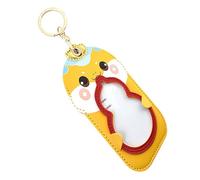 WHAMVOX Porte-clés Porte-Cartes Cuir PU Double Emplacement Symbole de Prospérité et Chance pour Cartes Identité Bus Accessoire Chinois Nouvel an Année du Serpent