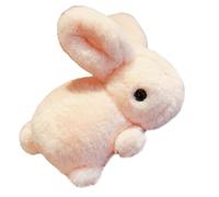 WHAMVOX Poupée Lapin en Peluche 20 CM Rose Lapin Doux pour Garçon et Filles Décoration Intérieure Mignonne Présent Anniversaire Garçon et Filles Réaliste et Compacte