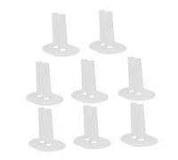 WHAMVOX Présentoir à Vêtements pour Poupée 8 Pièces en Plastique Rigide Support D’Affichage pour Robes et Tenues de Poupée Porte-vêtements Robuste pour Exposition et Collection