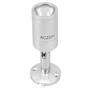 WHAMVOX Projecteur Led Vitrine 3w Blanc Froid 6500k Acier Inoxydable Pivotant 360° Pour Éclairage D'exposition Bijou Comptoir Support Argenté