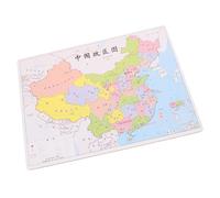 WHAMVOX Puzzle Éducatif Carte de Chine pour Garçon Fille Géographique Aux Bords Lisses Développement Cognitif et Motricité Apprentissage des Régions Cadeau Pédagogique pour Garçons et