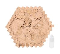 WHAMVOX Puzzle en Bois Complexe pour Adultes Niveau 10 Couleur Violet Jeu Éducatif Stimulant la Concentration Réflexion pour Détente et Développement Patience
