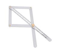 WHAMVOX Rapporteur D'angle pour Mesure Précise Outil Multifonction Ajustable en Acier Inoxydable sur Pierres et Briques pour Travail du Bois et Construction